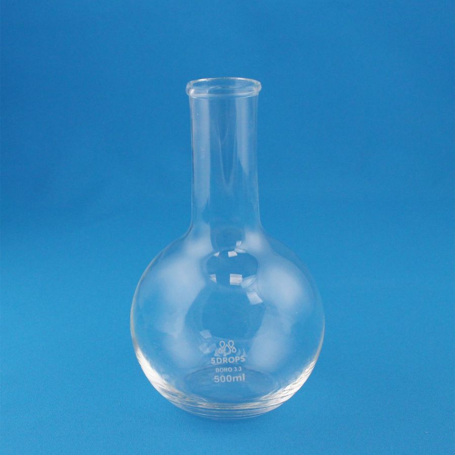 Колба плоскодонная Labdevices П-2-500, 500 мл, стекло Boro 3.3, без шлифа