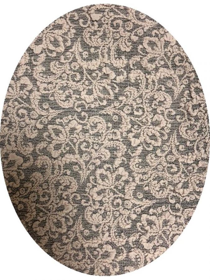 Чехол на стул с оборкой Жаккард  ,Капучино