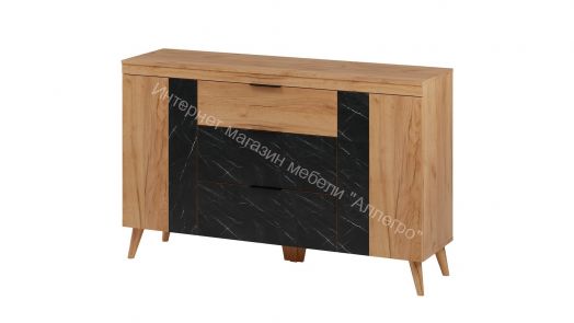 Комод 1 Ольга 4 Дуб золотистый/Креатель