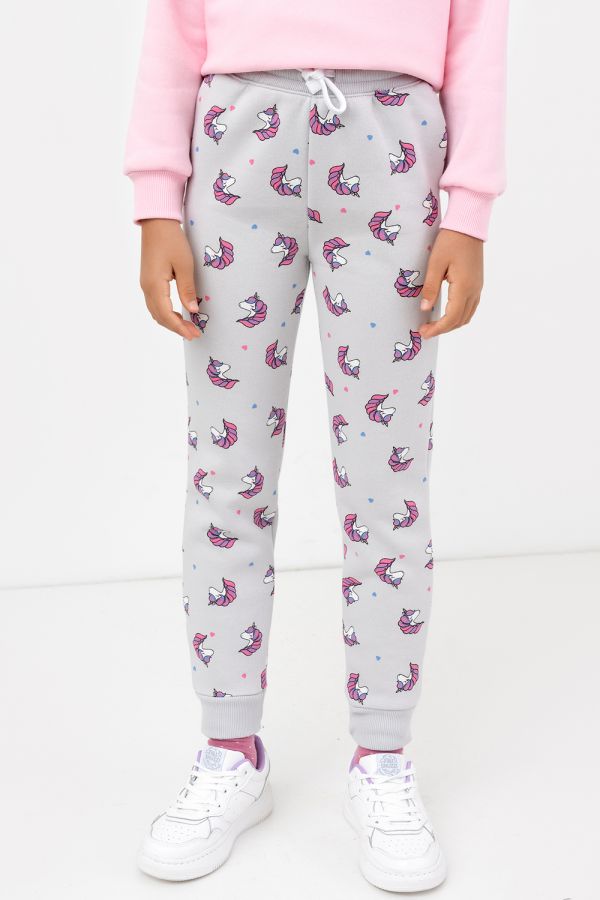 Брюки для девочек 187759 [серый]