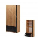 Шкаф 2-х дверный Ольга 4 Дуб золотистый/Креатель