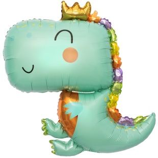 Динозавр с короне (зел) 86см