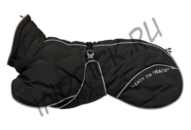 Термостеганая непромокаемая попона для собак Back on Track Bay черная