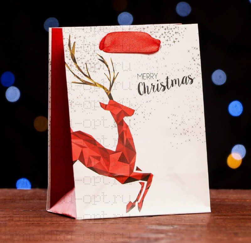 Пакет ламинированный "Новогоднее настроение" 11,5 х 14,5 х 6 см