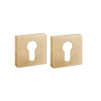 Накладка под цилиндр Fuaro ET DM золото сатинированное