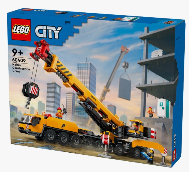 Конструктор LEGO City 60409 Желтый передвижной строительный кран