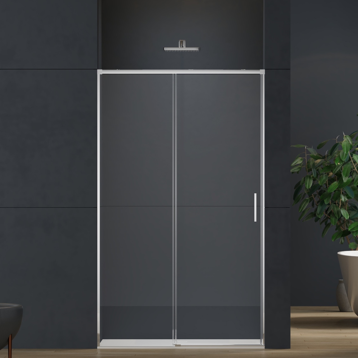 Душевая дверь с доводчиком Vincea Soft 2 VDS-3SO2130 130х200 см цена от 23 910 ₽ Фото Душевая дверь с доводчиком Vincea Soft 2 VDS-3SO2130 130х200 см