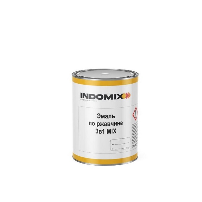 Indomix MIX 3в1 биндер Эмаль по ржавчине, 4кг.