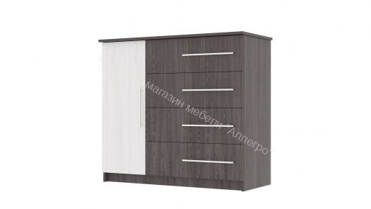 Комод -9 (Фант) Ясень анкор темный/ясень анкор светлый