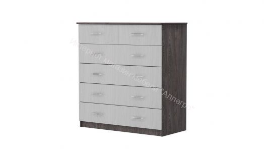 Комод -6 (Фант) Ясень анкор темный/ясень анкор светлый