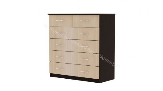 Комод -6 (Фант) Дуб млечный/Венге