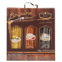 Набор пасты подарочный Лингвине Мания La Fabbrica Della Pasta - 1500 г (Италия)
