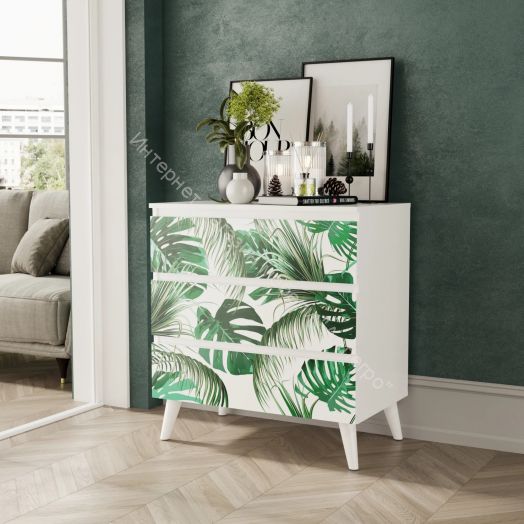 Комод - 2 (Фант) Белый/Круги