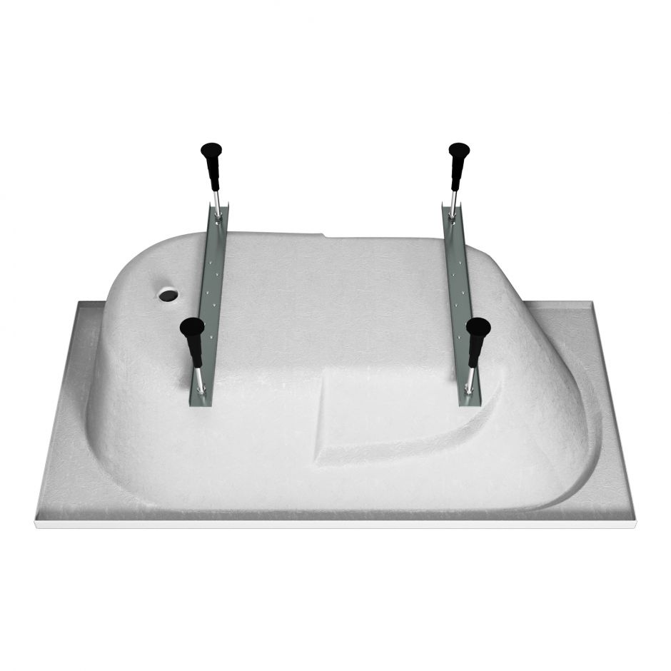 Ванна пристенная акриловая Vincea VBT-2A150-LG 150х75 см с ножками ФОТО