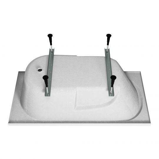 Ванна пристенная акриловая Vincea VBT-2A150-LG 150х75 см с ножками схема 4 Ванна пристенная акриловая Vincea VBT-2A150-LG 150х75 см с ножками схема 4