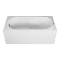 Ванна пристенная акриловая Vincea VBT-2A150-LG 150х75 см с ножками схема 1 Ванна пристенная акриловая Vincea VBT-2A150-LG 150х75 см с ножками схема 1