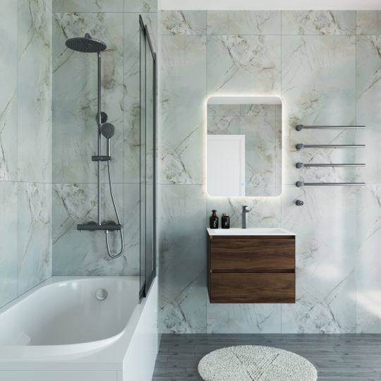 Ванна пристенная акриловая Vincea VBT-2A150-LG 150х75 см с ножками схема 6 Ванна пристенная акриловая Vincea VBT-2A150-LG 150х75 см с ножками схема 6