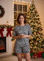 Пижама женская Арт. 805 [Паутинка на синем]