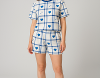 Пижама женская Арт. 805 [Синие сердца]