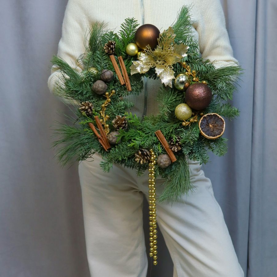 Новогодний пряный венок