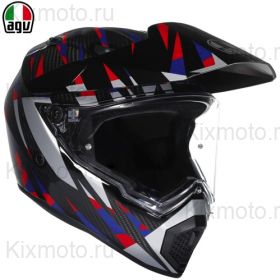 Шлем AGV AX-9 Carbon Steppa, синий с красным