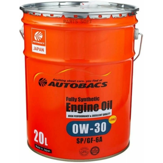 AUTOBACS API SP ILSAC GF-6A  0W-30, 20л