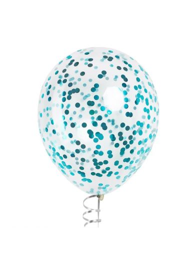 Конфетти голубой