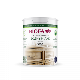 Водный Лак для Столярных Работ Biofa 5230 9л Матовоый для Столярных Работ / Биофа 5045