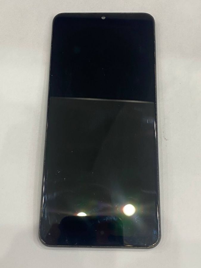 Samsung Galaxy M12 дисплей оригинал в рамке с разбора (Потёртости)