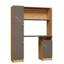 Стол письменный "Омега 2" с надстройкой Дуб золотистый/Антрацит