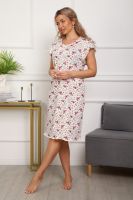 Ночная сорочка 318 [молочный/цветы]
