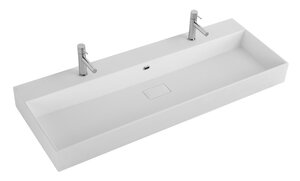 Изображение Раковина мебельная из искусственного мрамора Cezares 121х45х11,5