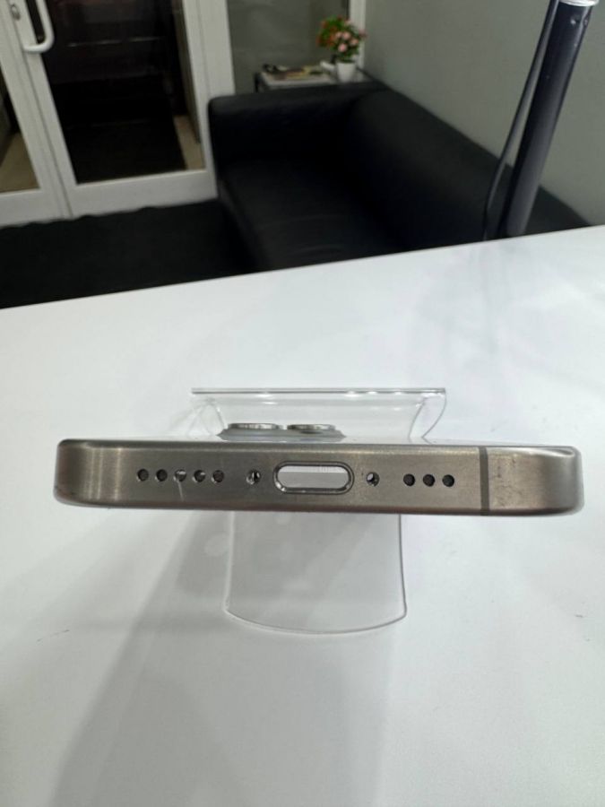 Apple iPhone корпус 15 Pro в сборе со шлейфами, стеклом камеры оригинал с разбора (снятый) идеал серый