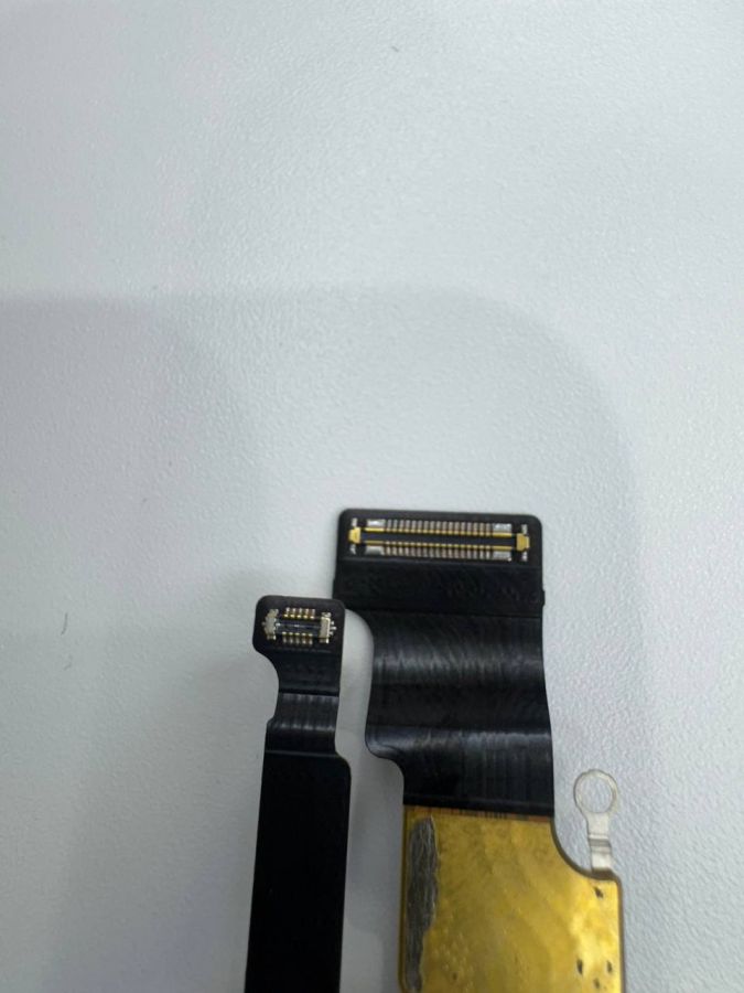 Apple iPhone 11 нижний шлейф с разъёмом зарядки оригинал с разбора (снятый) зеленый