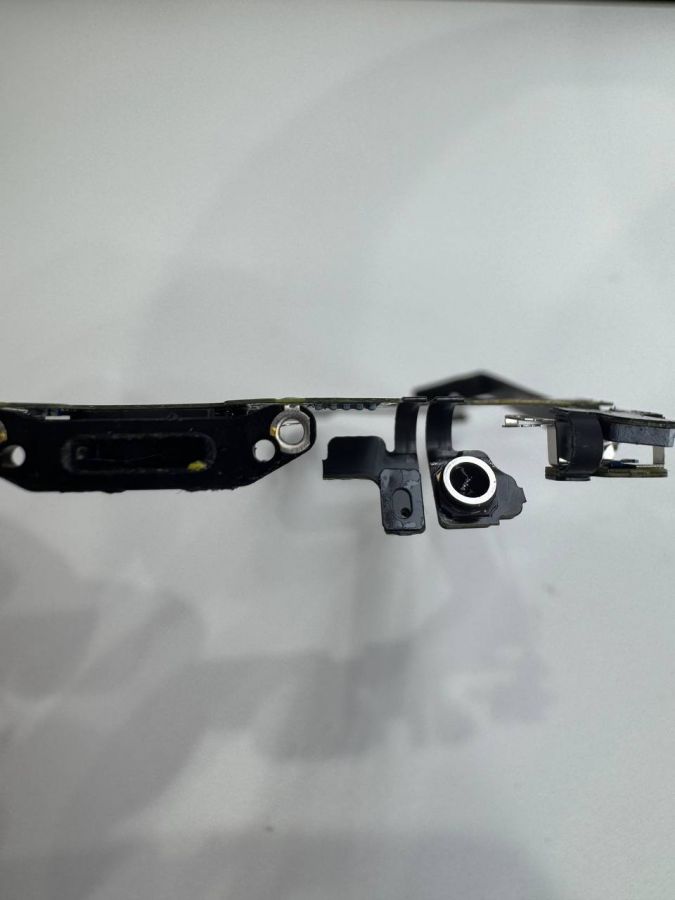 Apple iPhone 14 Pro Max нижний шлейф с разъёмом зарядки оригинал с разбора (снятый) фиолетовый