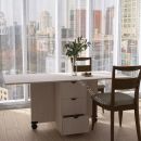 Стол тумба 1 ЛДСП Фант с ящиками Ясень анкор светлый