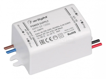 Блок питания ARPV 6Вт 12В 038977