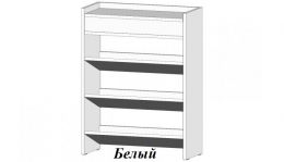 Обувница Визит (ш600*г256*в800мм) Белый