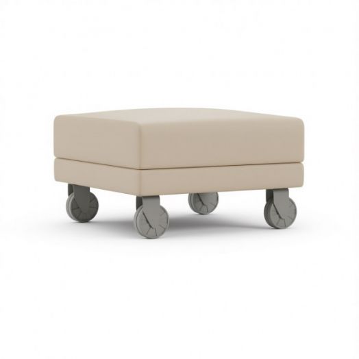 Пуф квадратный Тэтор-Офис на колесах