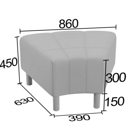 Пуф трапеция Нильс