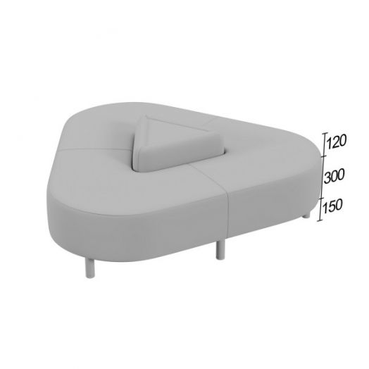 Банкетка Нильс треугольная