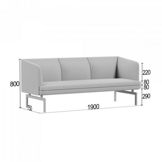 Диван Асмунг А тройной