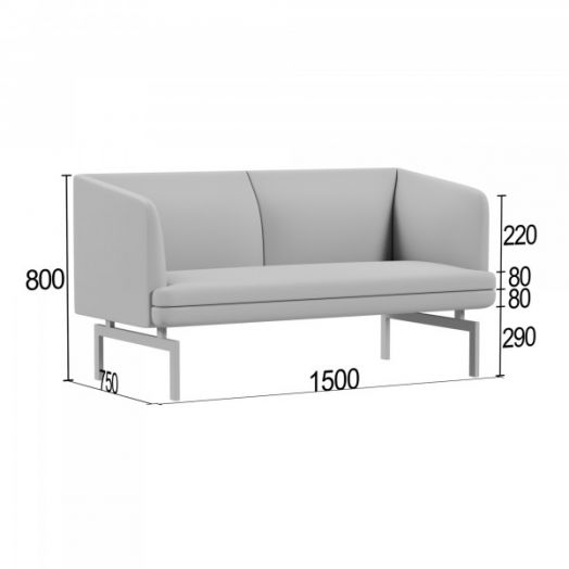 Диван Асмунг А двойной