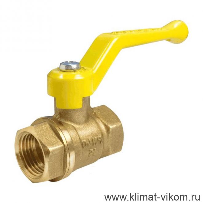 Кран шар. для газа 1" г/г рычаг  ГАЗ