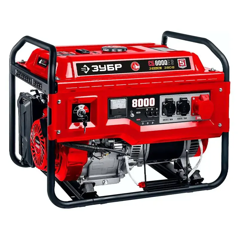 ЗУБР СБ-8000Е-3 бензиновый генератор