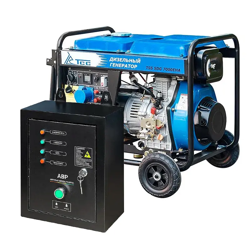 ТСС SDG 7000EHA дизель генератор с блоком АВР ТСС С 9000D/230/400 100033/100028