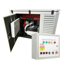 A-iPower A13000EAX бензиновый генератор в зимнем кожухе 1700SS RAL 7035 с блоком АВР 400В/100А (8 pin) 129121/29111