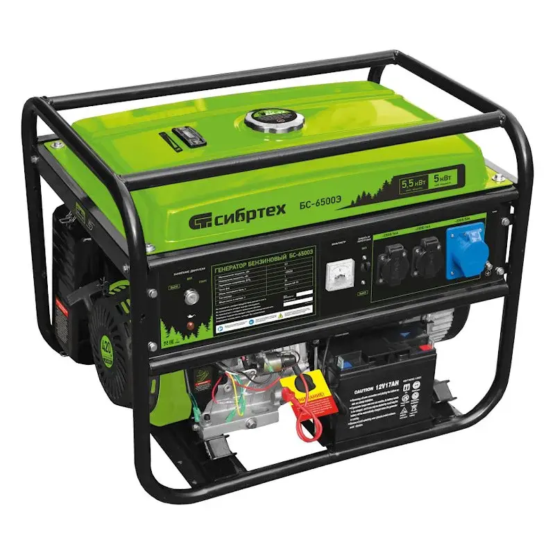 Сибртех БС-6500Э бензиновый генератор 94548