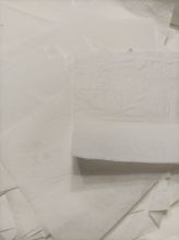 УЦЕНКА! Пиробумага 10х10 см БЕЛАЯ с КРАСНЫМ ПЛАМЕНЕМ (20 листов) с дефектами