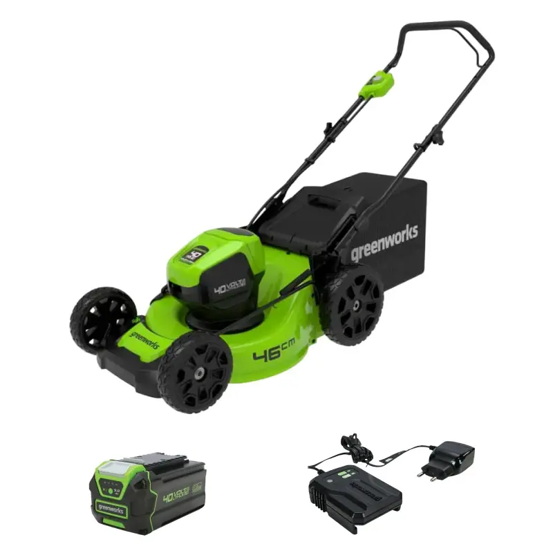 Аккумуляторная газонокосилка Greenworks GD40LM46HPK5 (1 x 5 Ач, ЗУ) 2514407UG